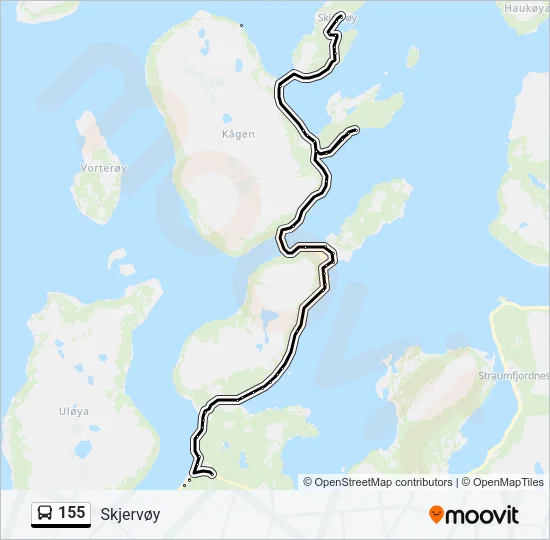 155 Bus Line Map