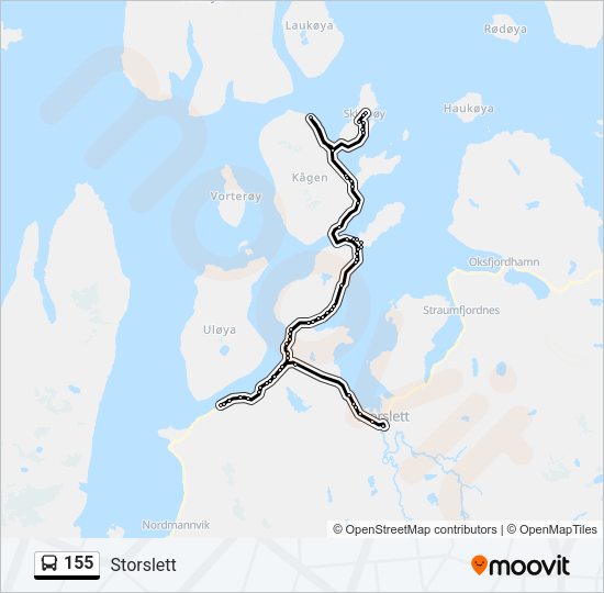 155 Bus Line Map