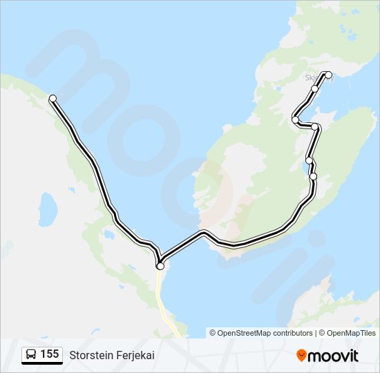 155 Bus Line Map