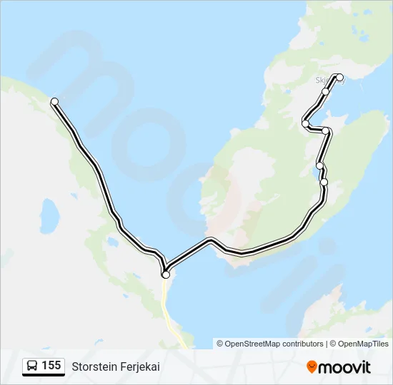 155 Bus Line Map
