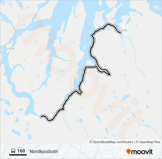160 Bus Line Map