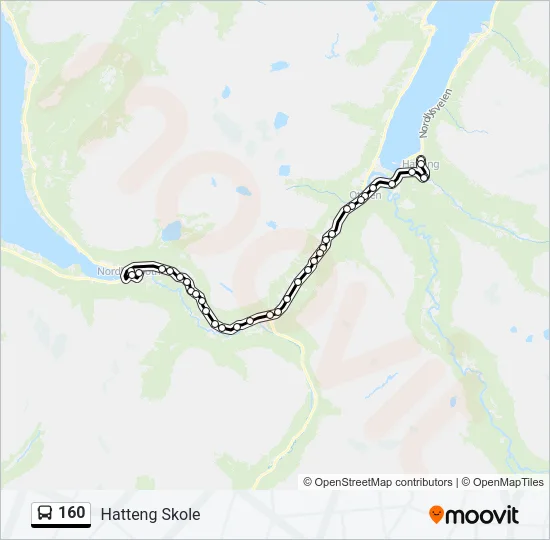 160 Bus Line Map
