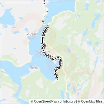 210 Bus Line Map