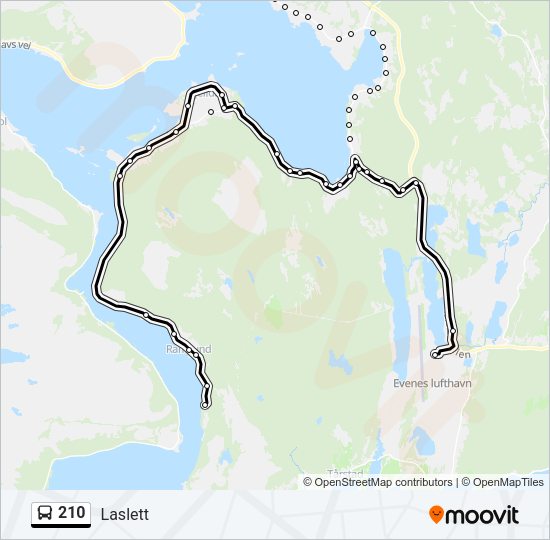 210 Bus Line Map
