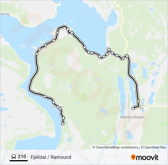 210 Bus Line Map