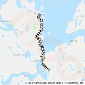 210 Bus Line Map