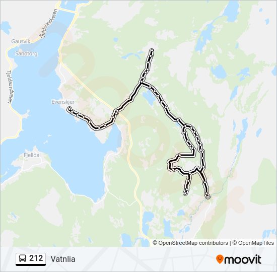 212 Bus Line Map