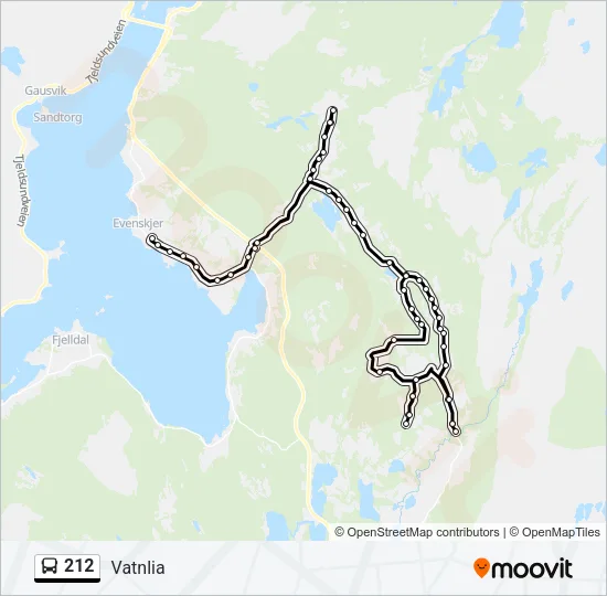 212 Bus Line Map