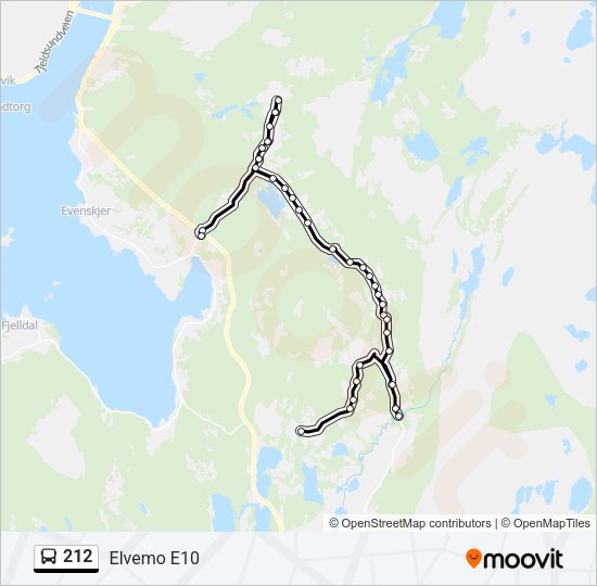 212 Bus Line Map