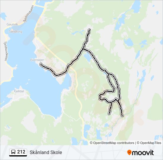 212 Bus Line Map