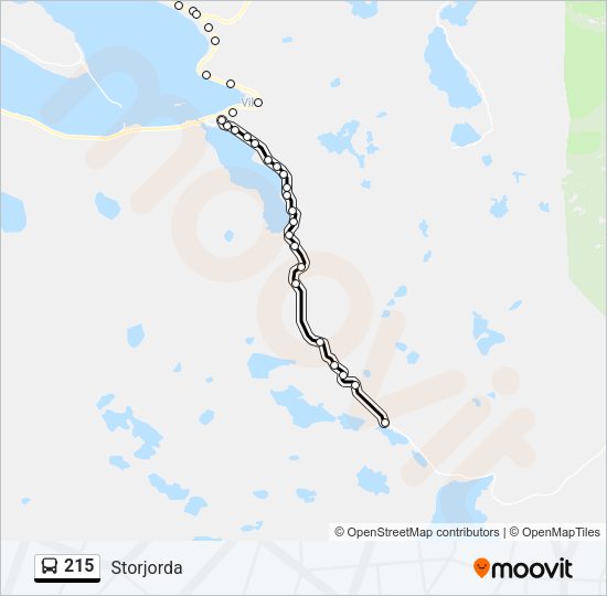 215 Bus Line Map