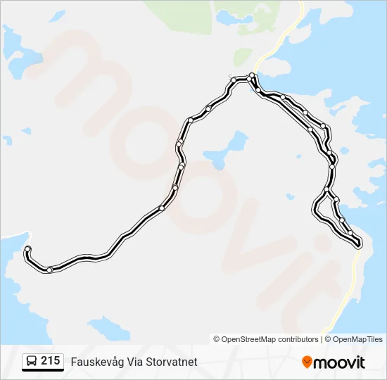 215 Bus Line Map