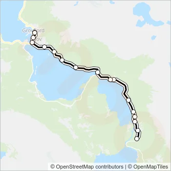 222 Bus Line Map
