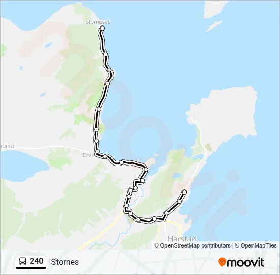 240 Bus Line Map