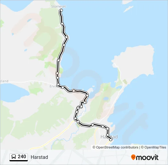 240 Bus Line Map