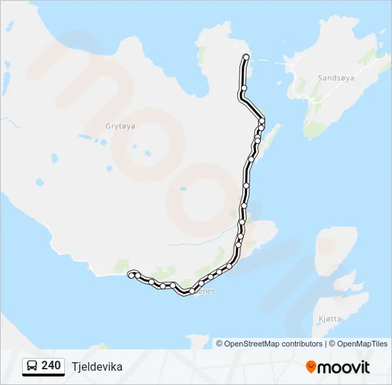 240 Bus Line Map