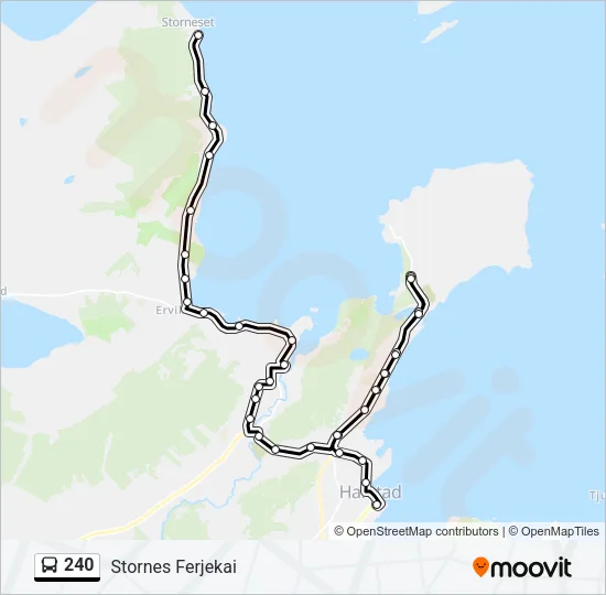 240 Bus Line Map