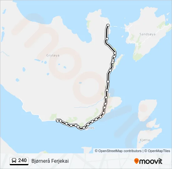 240 Bus Line Map
