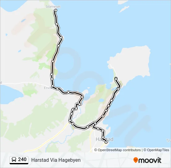 240 Bus Line Map