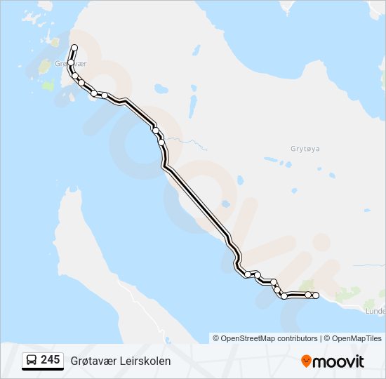 245 Bus Line Map