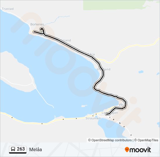 263 Bus Line Map