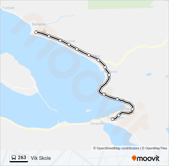 263 Bus Line Map