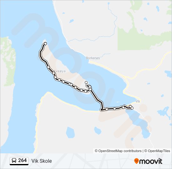 264 Bus Line Map