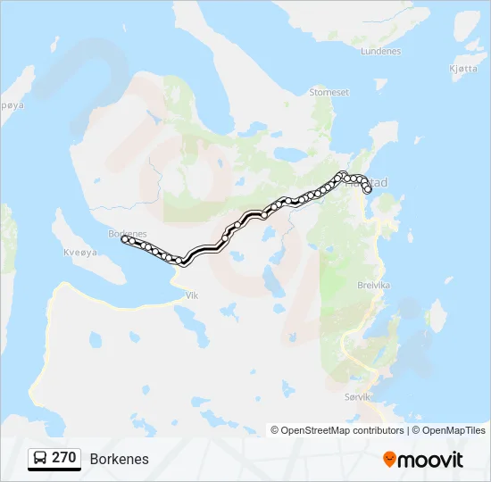 270 Bus Line Map
