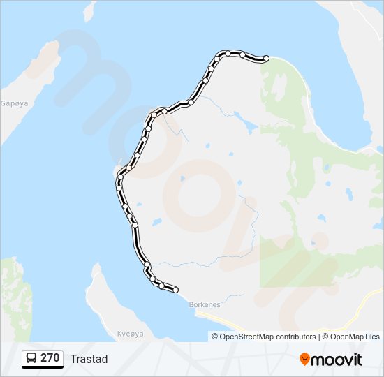 270 Bus Line Map