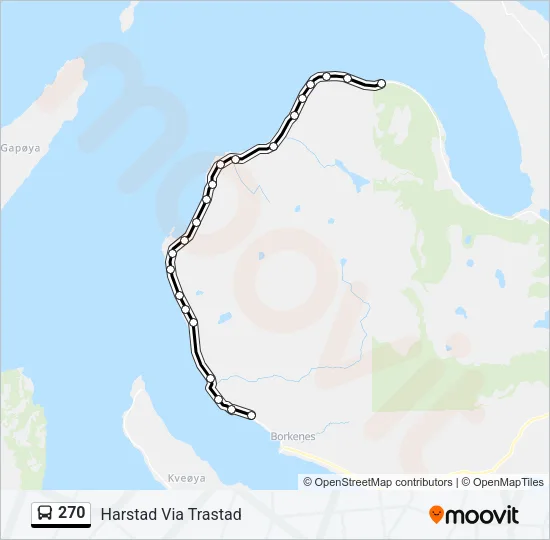 270 Bus Line Map