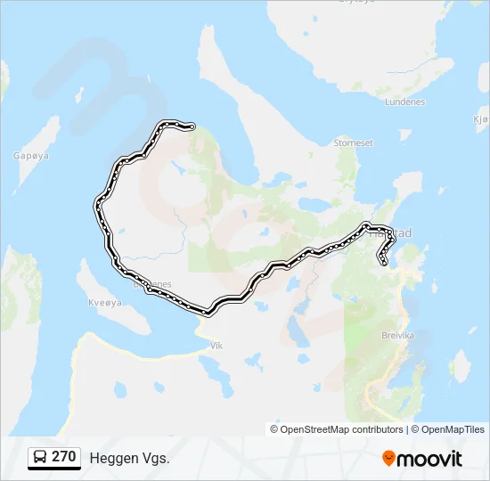 270 Bus Line Map