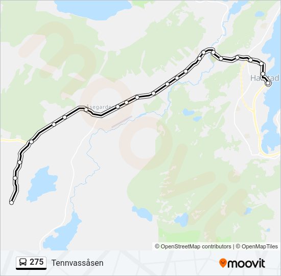 275 Bus Line Map