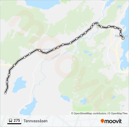 275 Bus Line Map