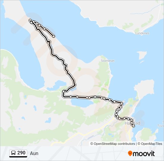 290 Bus Line Map