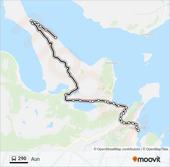 290 Bus Line Map