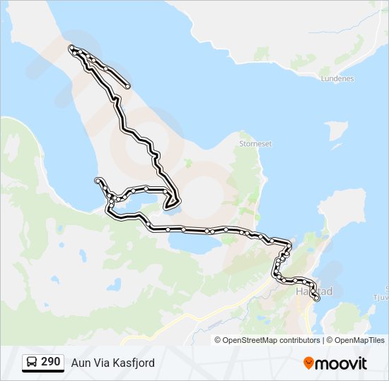 290 Bus Line Map