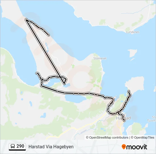 290 Bus Line Map