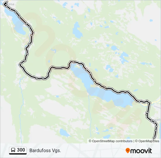 300 Bus Line Map