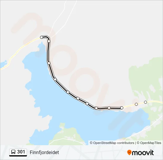 301 Bus Line Map