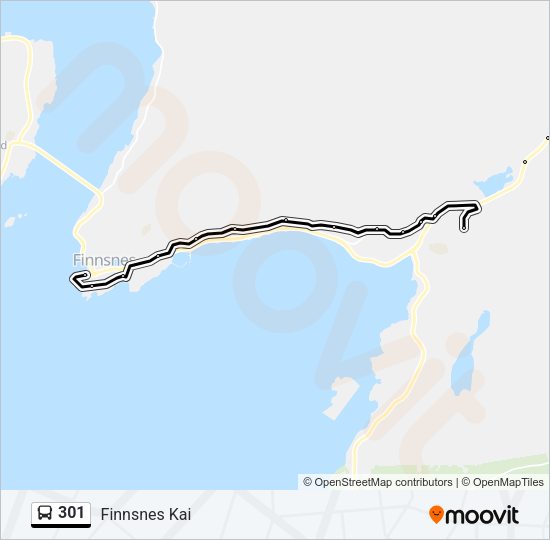 301 Bus Line Map