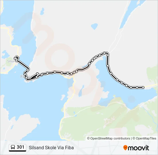 301 Bus Line Map