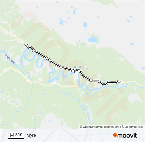 310 Bus Line Map