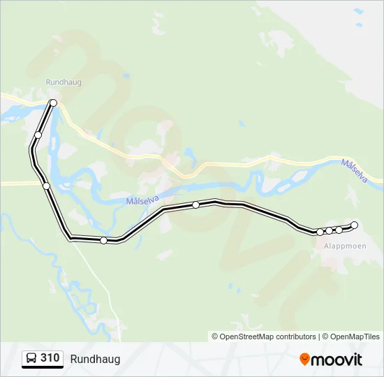 310 Bus Line Map