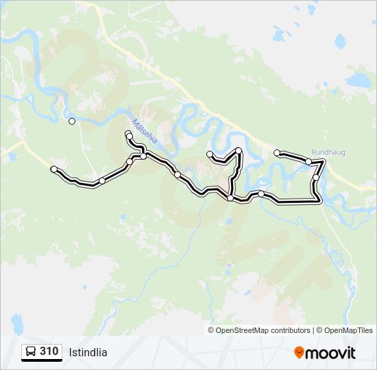 310 Bus Line Map