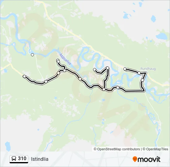 310 Bus Line Map