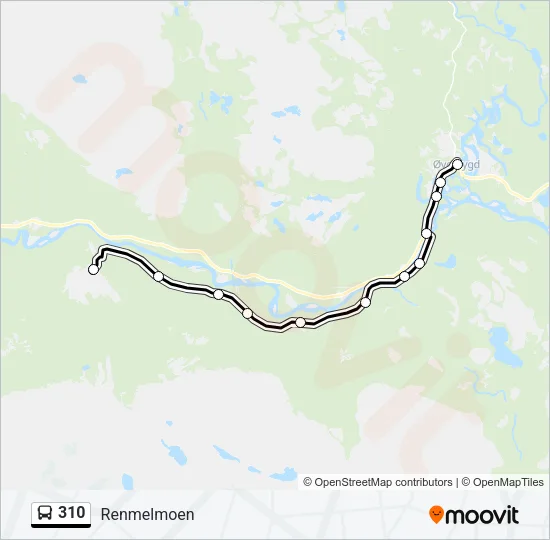 310 Bus Line Map