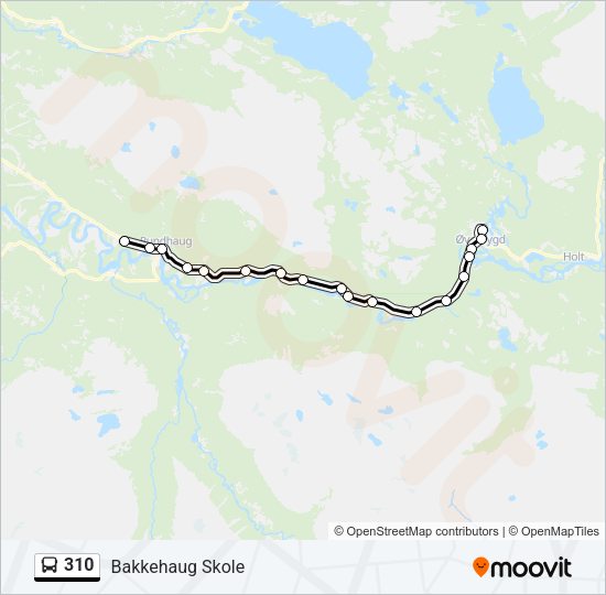 310 Bus Line Map