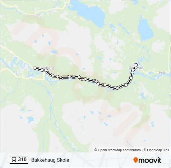 310 Bus Line Map