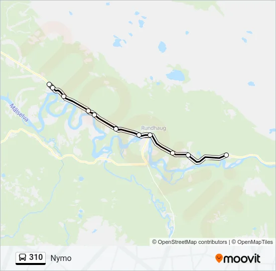 310 Bus Line Map