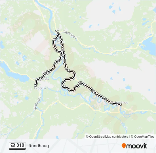 310 Bus Line Map